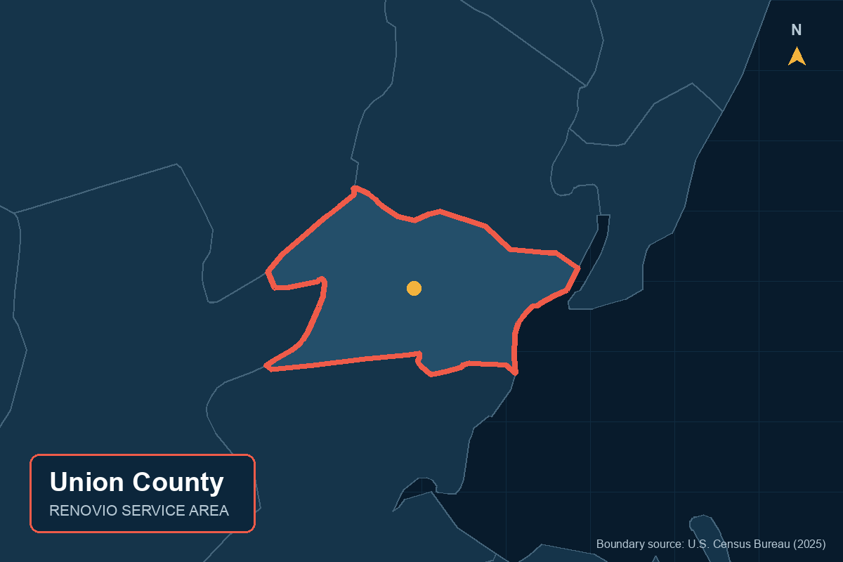 Union County service area map