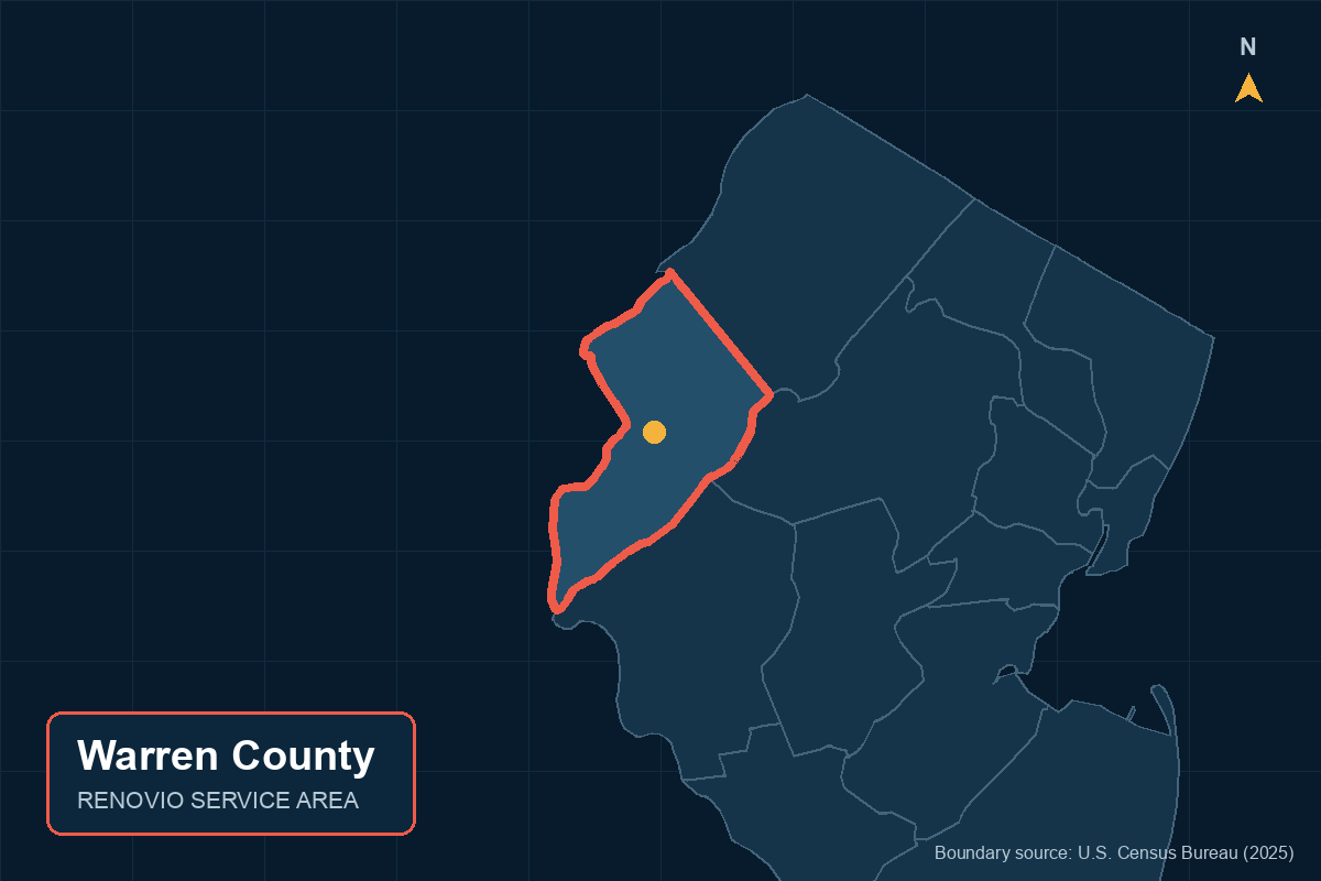 Warren County service area map